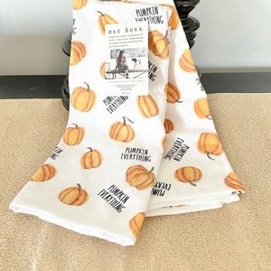 🆕Rae Dunn 2PK PUMPKIN EVERYTHING Kitchen Towels